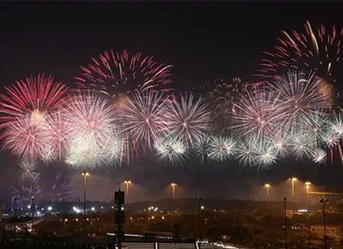 克孜勒苏焰火晚会